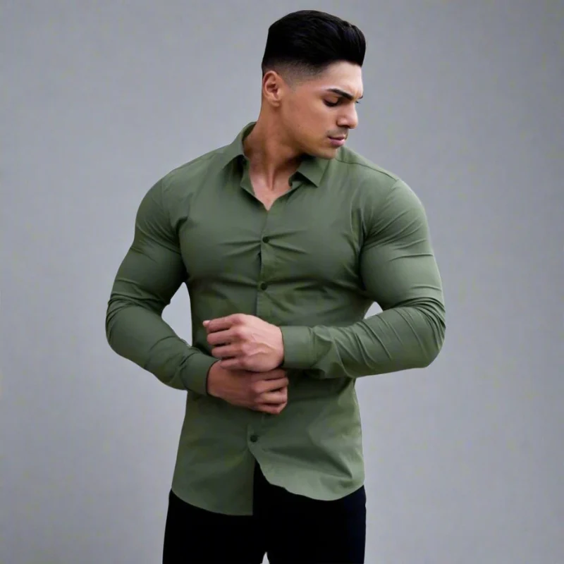 William – Chemise Homme Cintrée à Manches Longues - Image 4