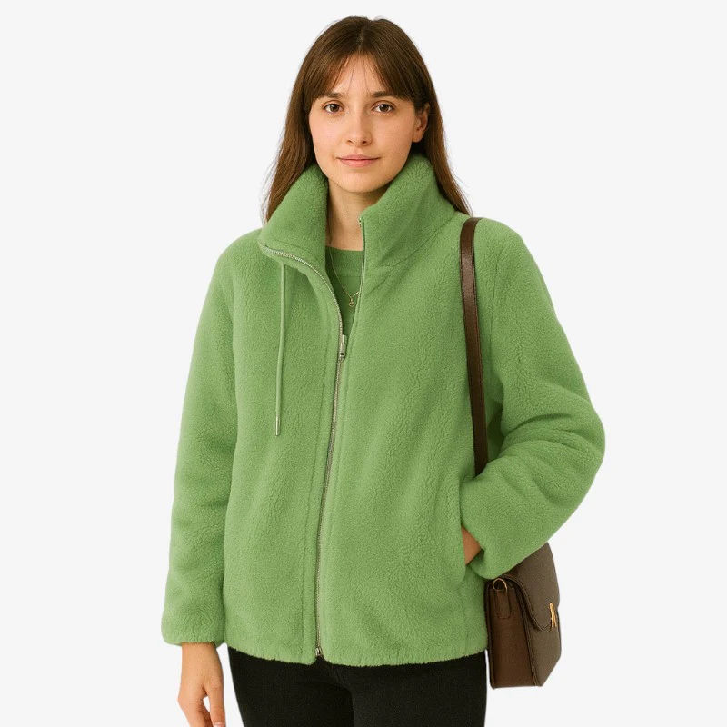 Manteau long zippé manches longues - Image 4