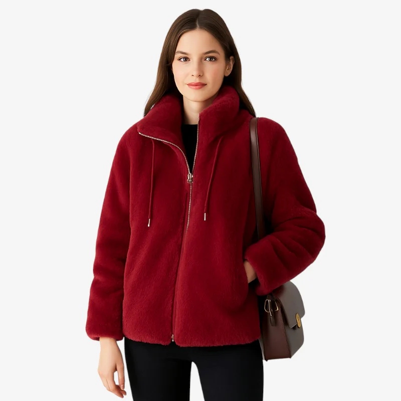 Manteau long zippé manches longues - Image 5
