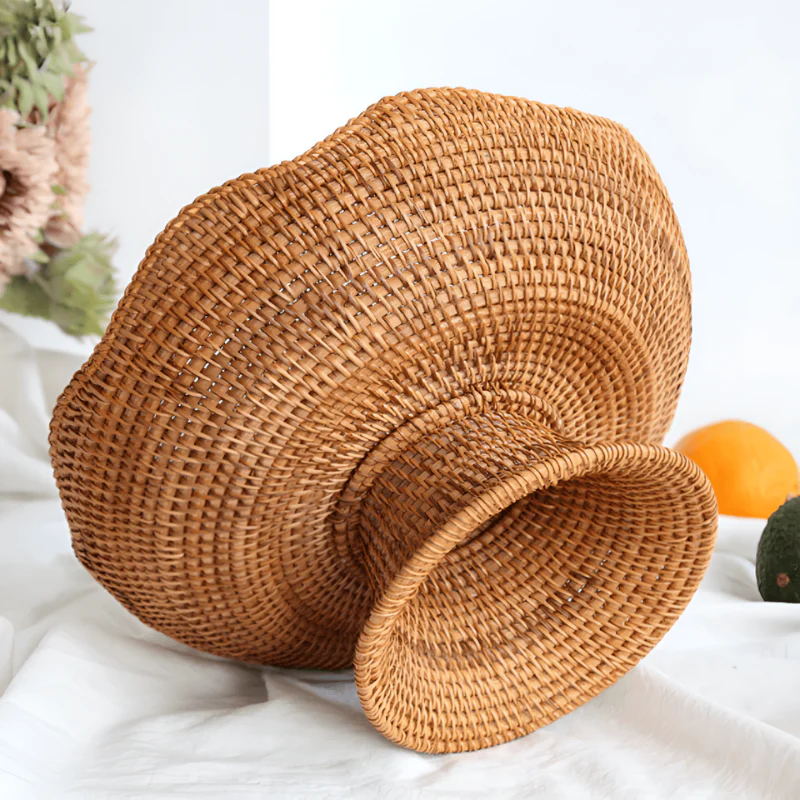 Rotan fruitmandje rond - Image 3