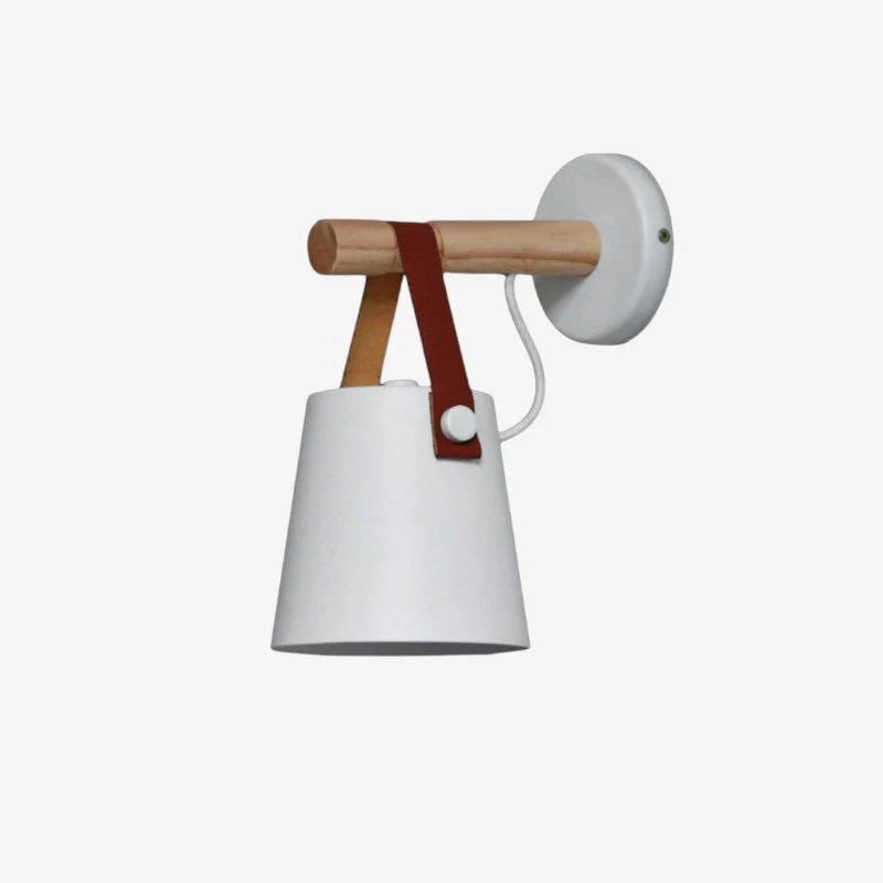 Applique murale en bois avec cloche suspendue - Image 2