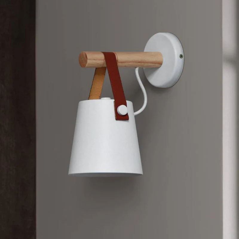 Applique murale en bois avec cloche suspendue - Image 5