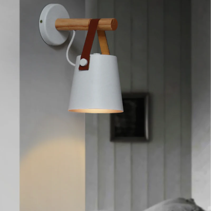 Applique murale en bois avec cloche suspendue - Image 6