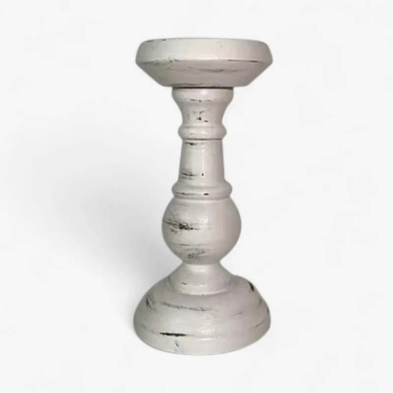 Bougeoir de table en bois - Image 2