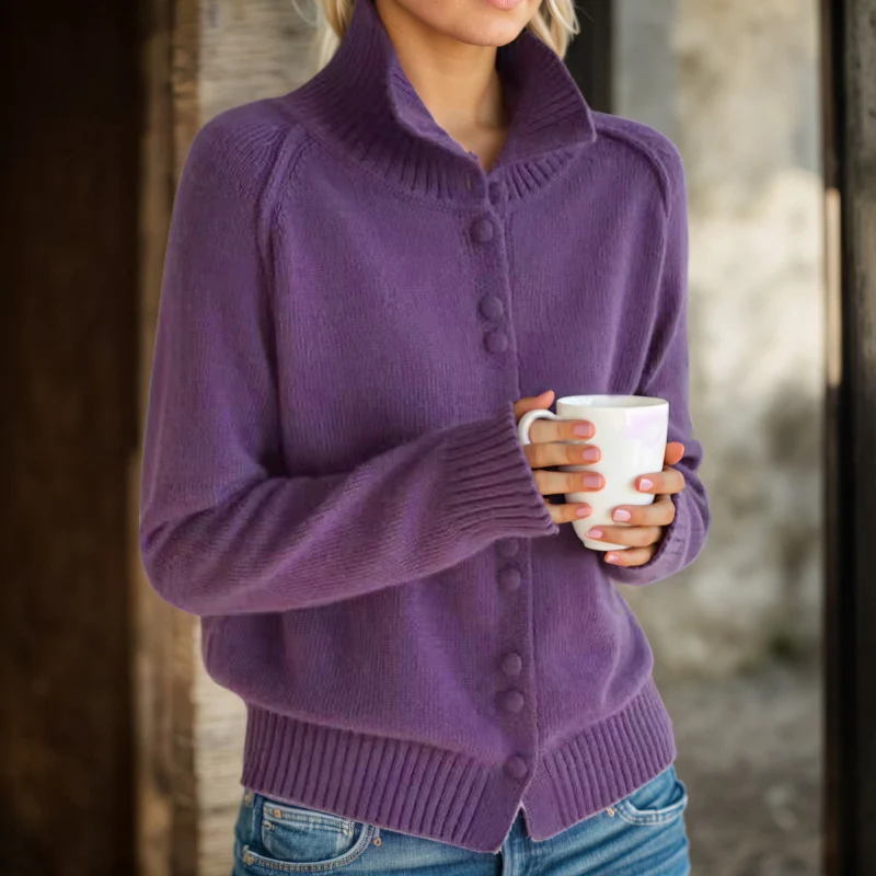 Yara – Veste ample à manches longues et col montant - Image 7