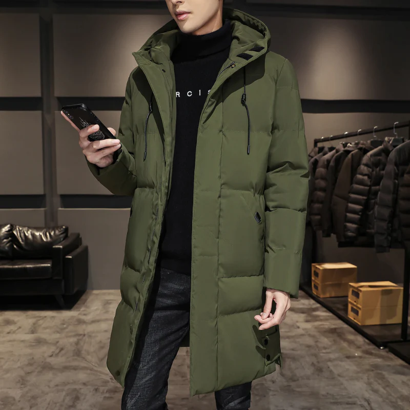 Manteau homme doublé manches longues avec poches zippées - Image 5