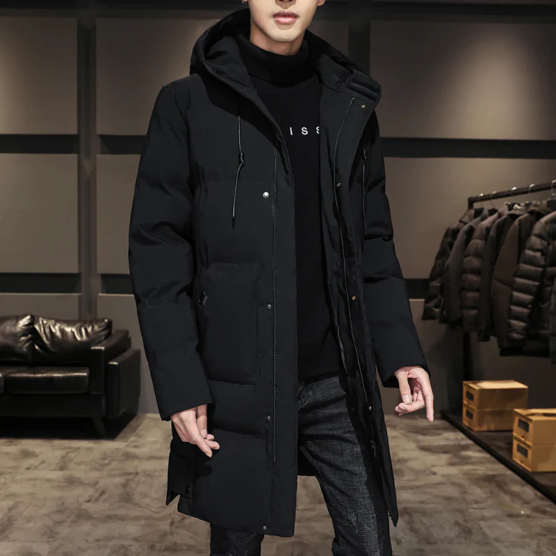 Manteau homme doublé manches longues avec poches zippées - Image 6