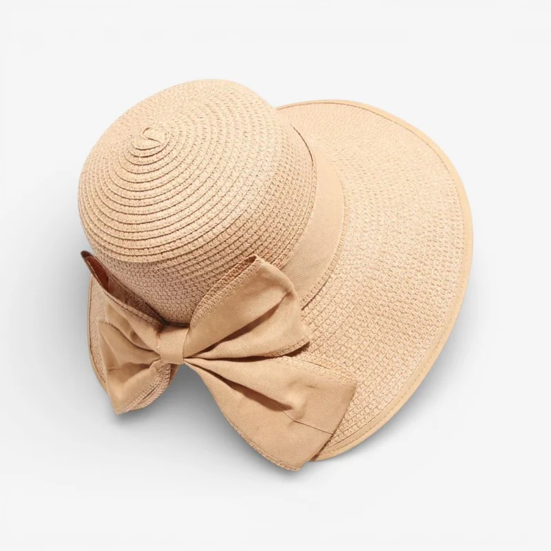 Zarela – Chapeau à bord pliable avec nœud et design arrondi