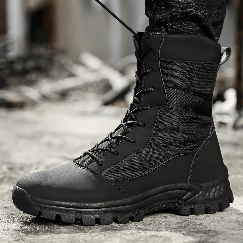 Bottines à lacets à bout rond et semelle antidérapante - Image 6