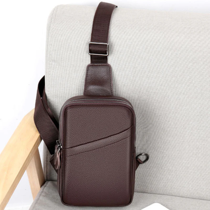 Zian - Sac bandoulière rectangulaire compact avec fermeture éclair - Image 3