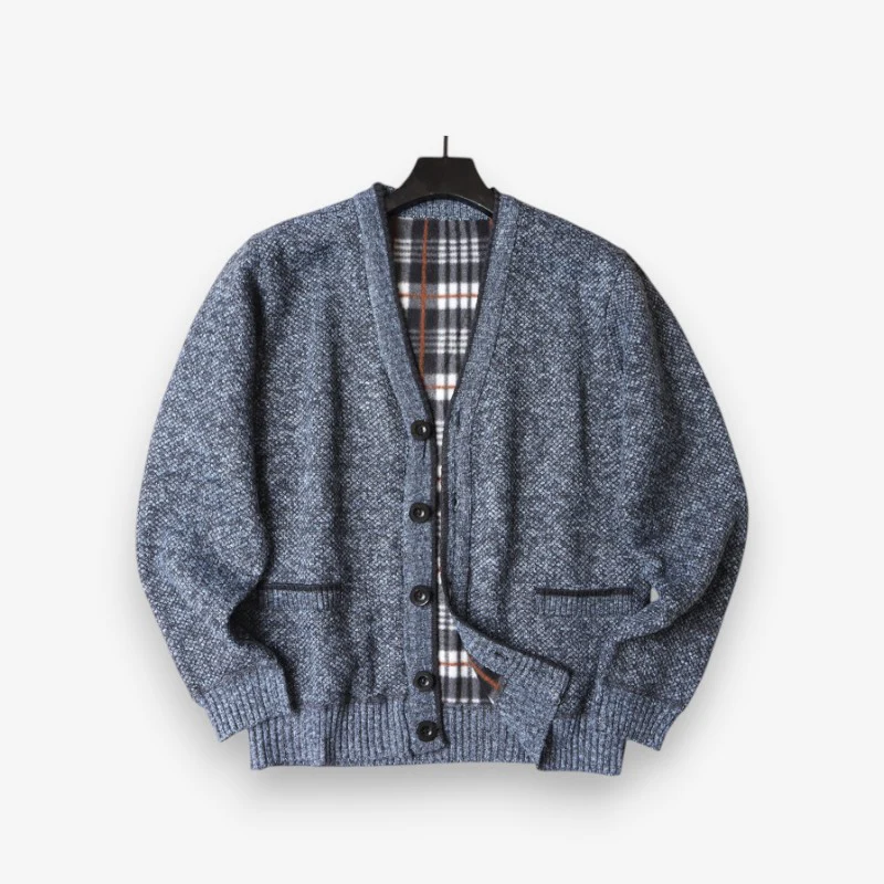 Zian – Veste à boutons à manches longues avec col en V et poches - Image 3