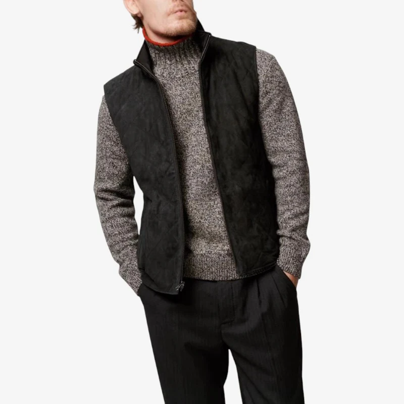 Zian – Veste sans manches avec fermeture éclair et col rabattable - Image 2
