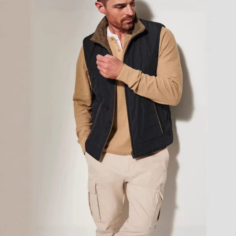 Zian – Veste sans manches avec fermeture éclair et col rabattable - Image 3