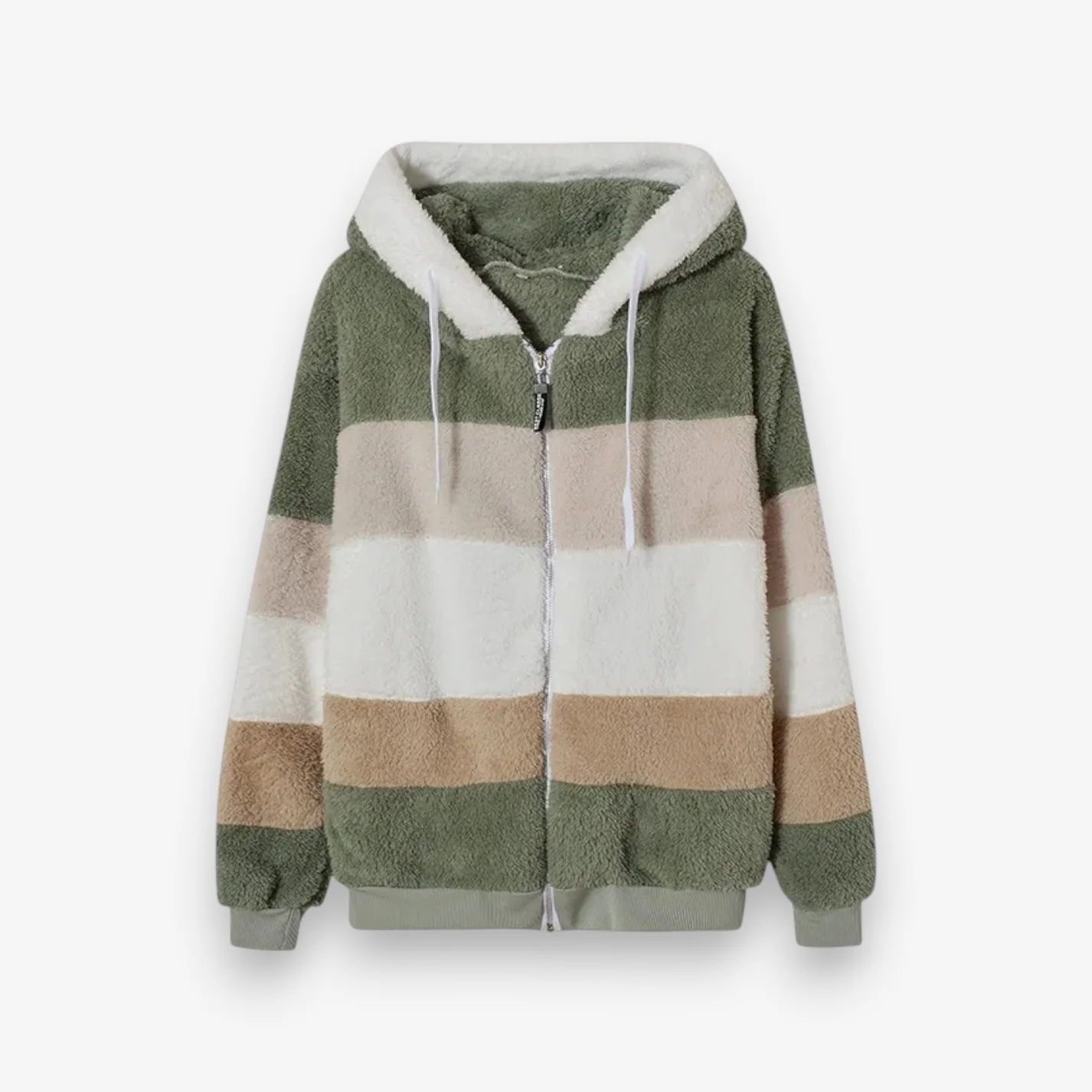Veste à capuche femme zippée coupe ample