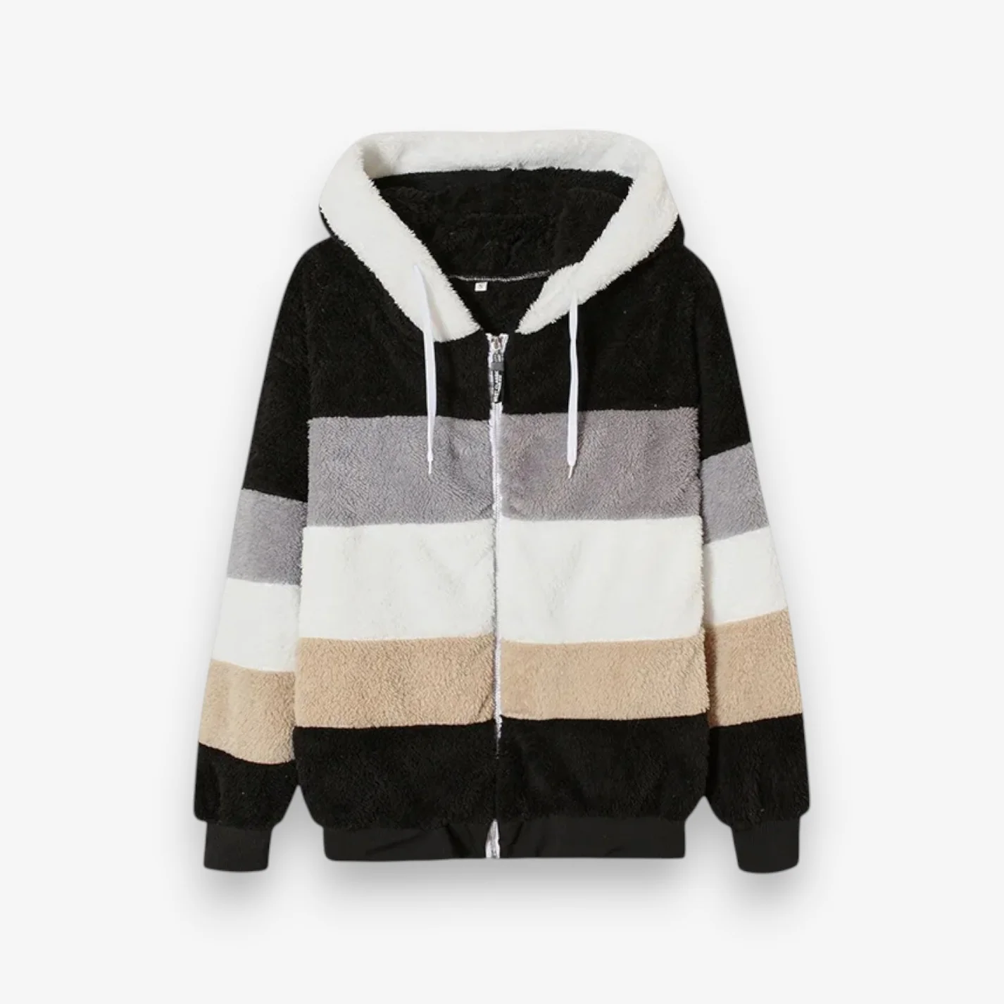 Veste à capuche femme zippée coupe ample - Image 3