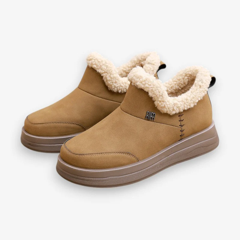 Ziva – Chaussures à bout rond couvrant la cheville avec semelle plate structurée - Image 3