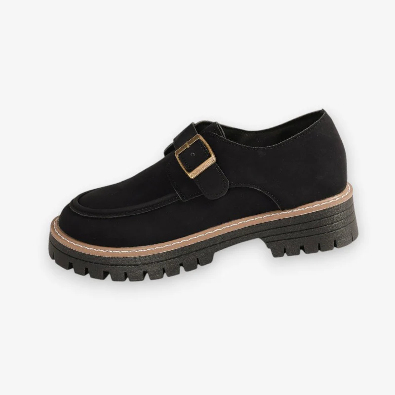 Ziva – Chaussures à bout rond avec semelle antidérapante et bride