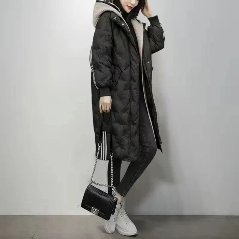 Manteau long zippé à capuche - Image 3